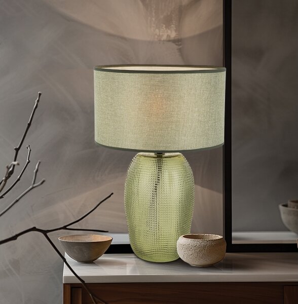 Stolná lampa JENIFER 1xE27/40W/230V zelená