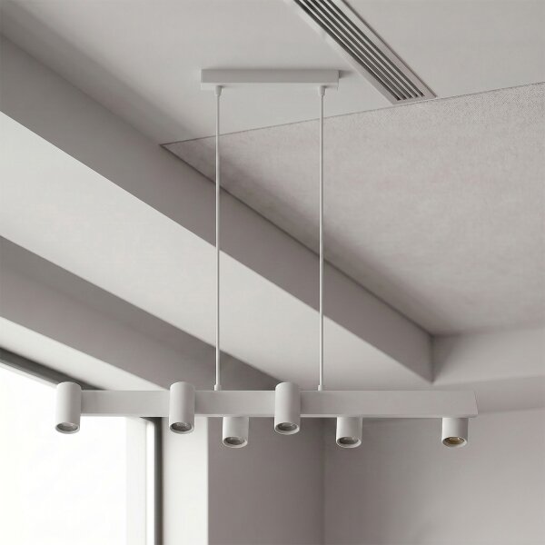 Brilagi - LED RGBW Stmievateľný luster na lanku SELE 6xGU10/6,5W/230V biela
