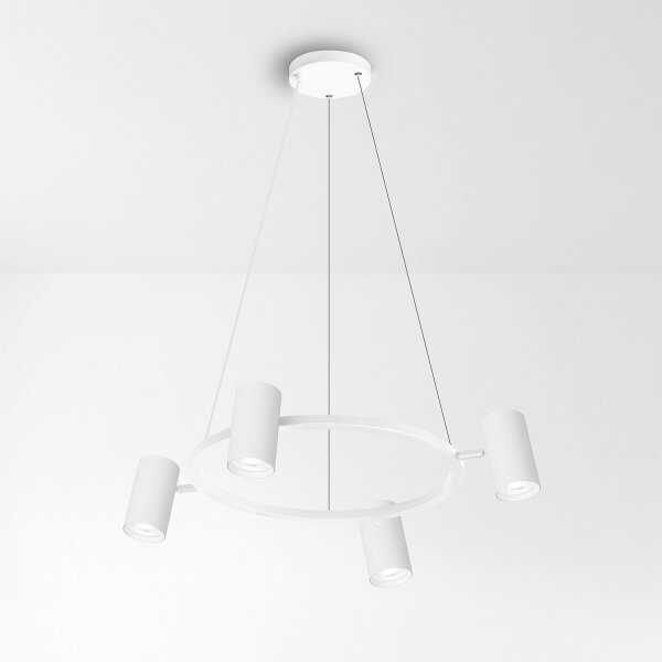 Brilagi - LED RGBW Stmievateľný luster na lanku SELE 4xGU10/6,5W/230V biela