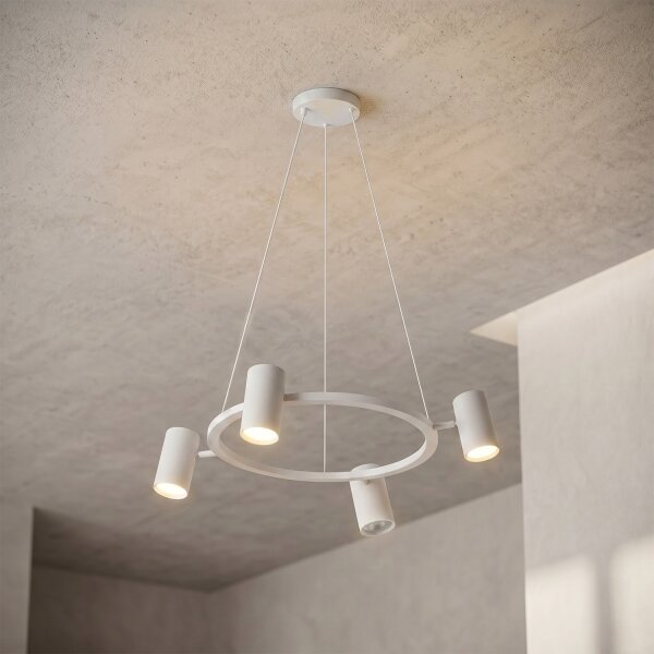 Brilagi - LED RGBW Stmievateľný luster na lanku SELE 4xGU10/6,5W/230V biela