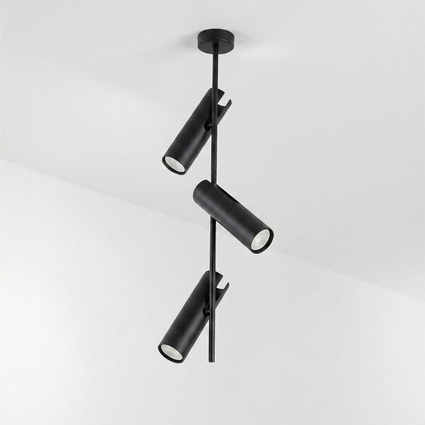 Brilagi - LED RGBW Stmievateľný luster na tyči BRANCH 3xGU10/6,5W/230V čierna