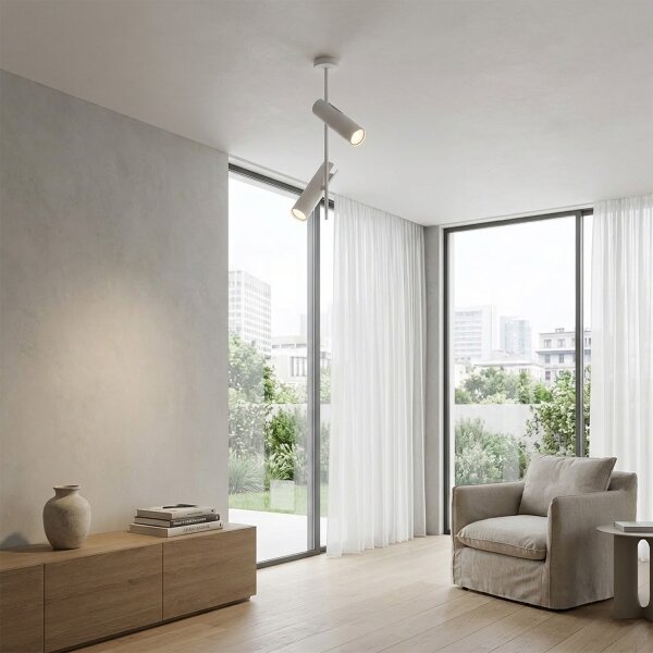Brilagi - LED RGBW stmievateľný luster na tyči BRANCH 2xGU10/6,5W/230V biela