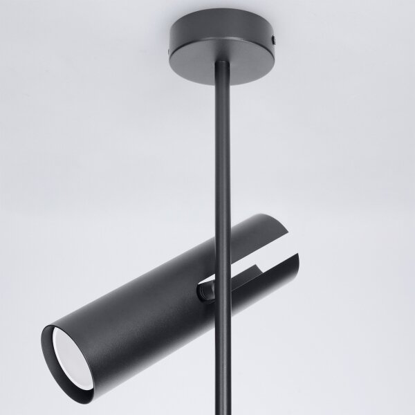Brilagi - LED RGBW Stmievaný luster na tyči BRANCH 2xGU10/6,5W/230V čierna