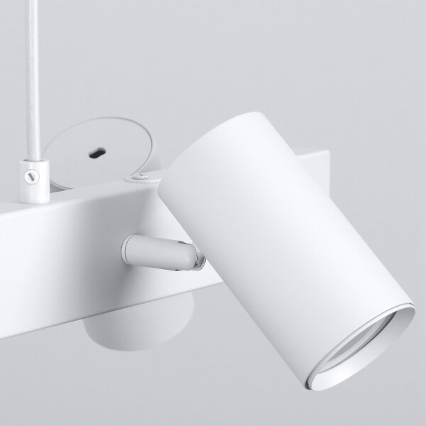 Brilagi - LED RGBW Stmievateľný zavesný luster na lankách SELE 4xGU10/6,5W/230V biela