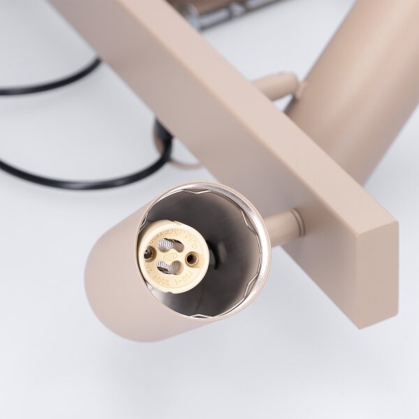 Brilagi - LED RGBW stmievateľný luster na lanku SELE 4xGU10/6,5W/230V béžová