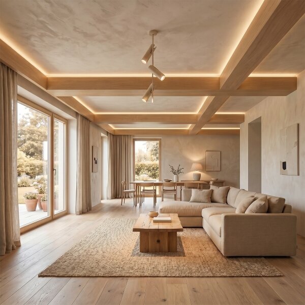 Brilagi - LED RGBW stmievateľný luster na tyči BRANCH 3xGU10/6,5W/230V béžový