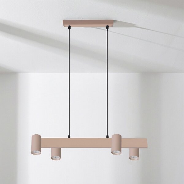 Brilagi - LED RGBW stmievateľný luster na lanku SELE 4xGU10/6,5W/230V béžová
