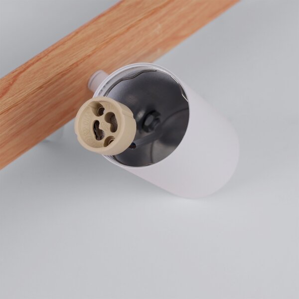 Brilagi - LED RGBW Stmievateľný luster na lanku SELE 6xGU10/6,5W/230V biela/dub