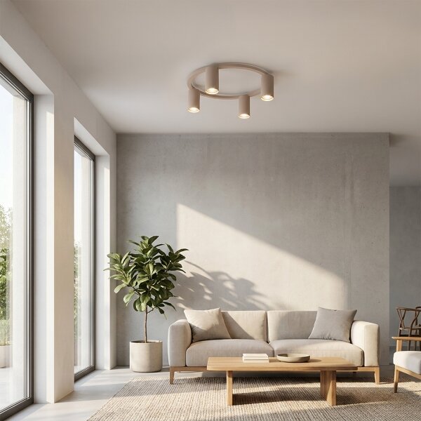 Brilagi - LED RGBW stmievateľné stropné svietidlo SELE 4xGU10/6,5W/230V béžové