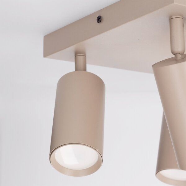 Brilagi - LED RGBW stmievateľné bodové svietidlo SELE SQUARE 4xGU10/6,5W/230V béžové