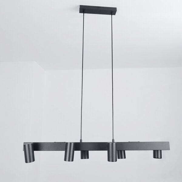 Brilagi - LED RGBW Stmievateľný luster na lanku SELE 6xGU10/6,5W/230V čierny