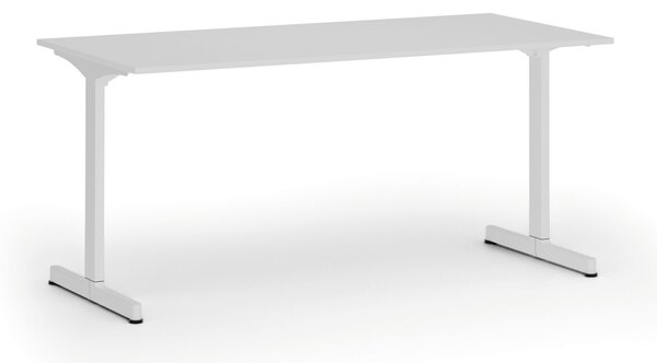 Kancelársky stôl PRIMO BETA, 160x80 cm, biela podnož, biela
