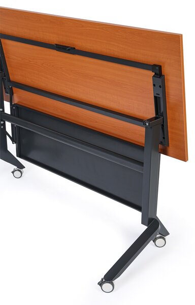 Mobilný stôl PRIMO MOVE, 180x60 cm, čierna podnož, buk