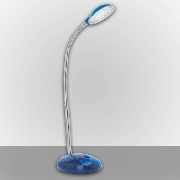 LED lampa na písací stôl Timmi, modrá