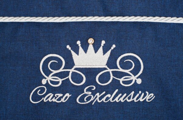 Pelech pre psa Royal Line Navy Blue M/L/XL (Luxusné mäkké pelechy pre malých a stredných psov s odnímateľným poťahom, jedinečným dizajnom v kvalitnom prevedení)