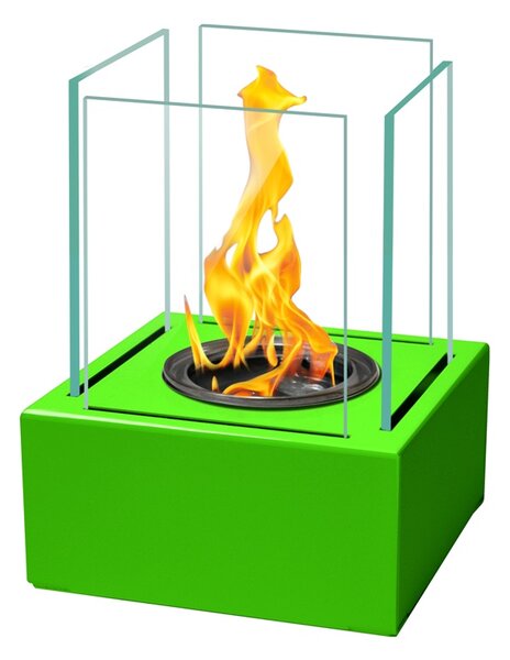 Biokrb na stôl FLAME ZELENÝ (Malý stolový krb)