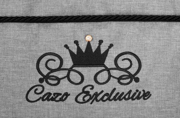 Pelech pre psa Royal Line Grey M/L/XL (Luxusné mäkké pelechy pre malých a veľkých psov s odnímateľným poťahom, jedinečným dizajnom v kvalitnom prevedení)