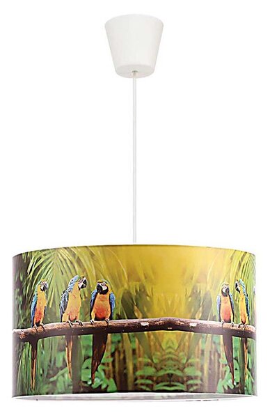 Duolla - Detský luster na lanku PARROTS 1xE27/40W/230V pr. 35 cm