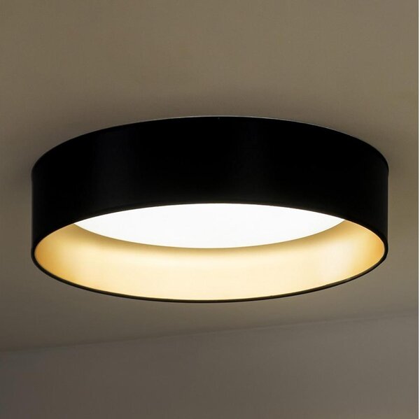 Duolla - LED Stropné svietidlo ROLLER LED/24W/230V pr. 45 cm čierna/zlatá