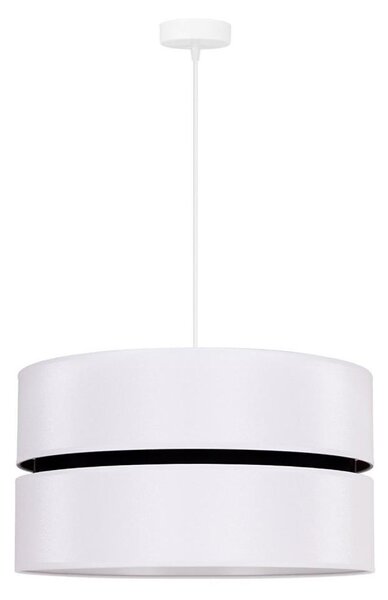 Duolla - Luster na lanku DUO 1xE27/15W/230V pr. 40 cm biela/čierna