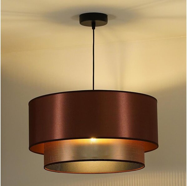 Duolla - Luster na lanku COPPER SHINY 1xE27/15W/230V pr. 45 cm medená