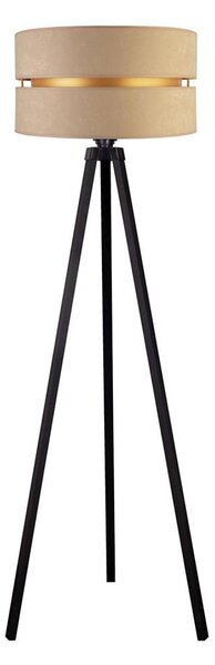 Duolla - Stojacia lampa DUO 1xE27/60W/230V pr. 44 cm béžová/wenge