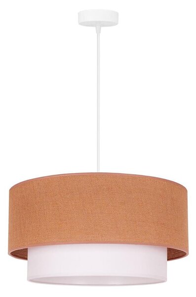 Duolla - Luster na lanku BOHO 1xE27/40W/230V pr. 45 cm béžová/biela