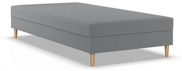 Čalúnená posteľ CASPE 80x200 cm s pružinovým matracom Sivá I