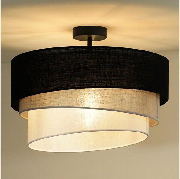 Duolla - Prisadený luster TRIO 1xE27/15W/230V pr. 45 cm čierna/šedá/biela