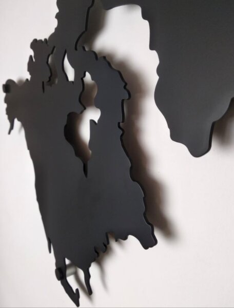 Mapa Europy na stenu 130 cm (Dekorácie z kovu - nástenné mapy)