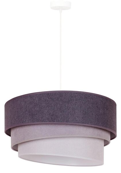 Duolla - Luster na lanku TRIO 1xE27/15W/230V pr. 45 cm antracit/šedá/biela