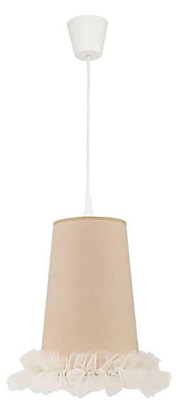 Duolla - Detský luster na lanku BALLET 1xE27/40W/230V pr. 21 cm béžová