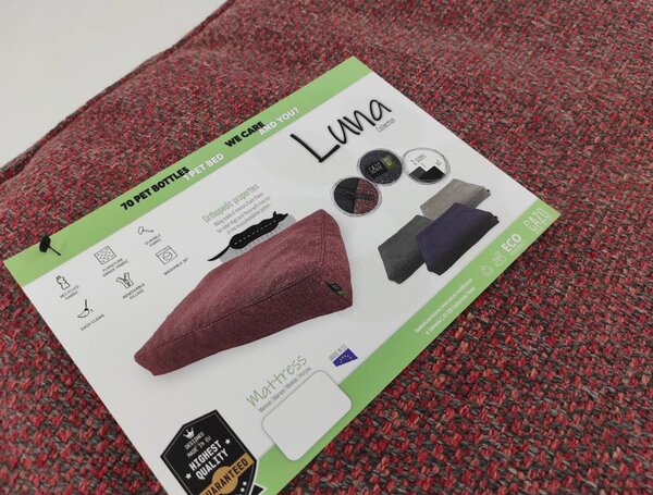 Ekologický matrac pre psa s pamäťovou penou Luna Grey 90 (Zdravotné matrace pre psov s pamäťovou penou - uvoľňuje chrbticu, kĺby a svaly)