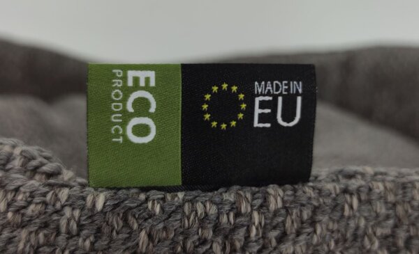Ekologický matrac pre psa s pamäťovou penou Luna Grey 90 (Zdravotné matrace pre psov s pamäťovou penou - uvoľňuje chrbticu, kĺby a svaly)