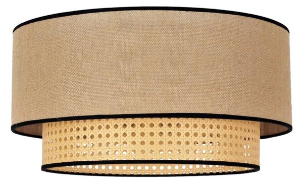 Duolla - Stropné svietidlo BOHO 1xE27/15W/230V pr. 45 cm béžová/ratan