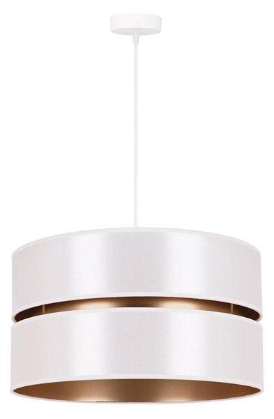 Duolla - Luster na lanku DUO 1xE27/15W/230V pr. 40 cm biela/zlatá