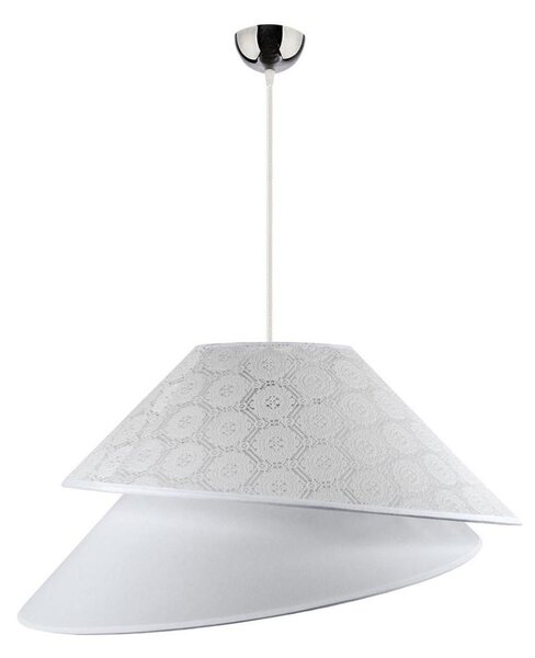 Duolla - Luster na lanku COCO 1xE27/40W/230V pr. 50 cm biela