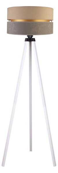 Duolla - Stojacia lampa DUO 1xE27/60W/230V pr. 44 cm béžová/šedá/biela