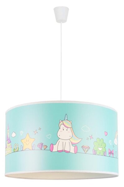 Duolla - Detský luster na lanku UNICORN 1xE27/15W/230V pr. 35 cm