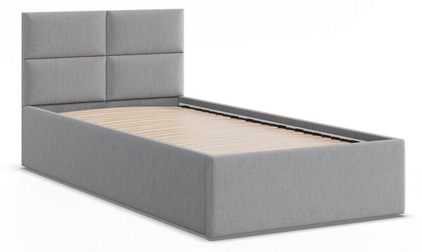 Čalúnená posteľ BORGO 90x200 cm s roštom Sivá I