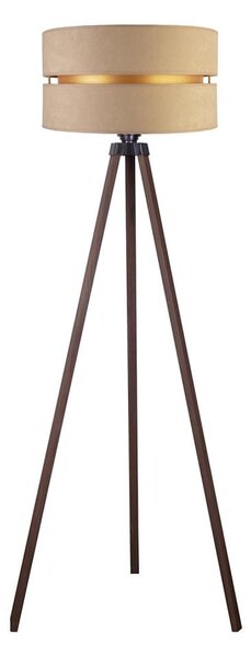 Duolla - Stojacia lampa DUO 1xE27/60W/230V pr. 44 cm béžová/hnedá