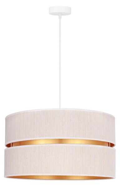 Duolla - Luster na lanku DUO 1xE27/15W/230V pr. 40 cm krémová/zlatá