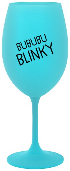 Tyrkysový pohár na víno 350 ml - BUBUBUBLINKY