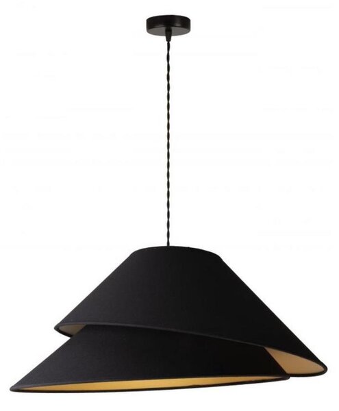 Duolla - Luster na lanku COCO 1xE27/40W/230V pr. 50 cm čierna