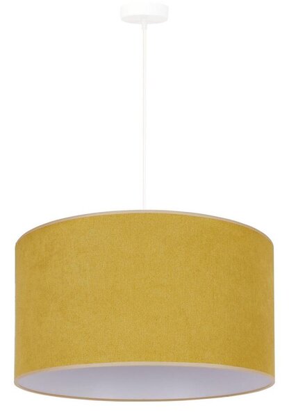 Duolla - Luster na lanku BRISTOL 1xE27/15W/230V pr. 45 cm žltá/biela