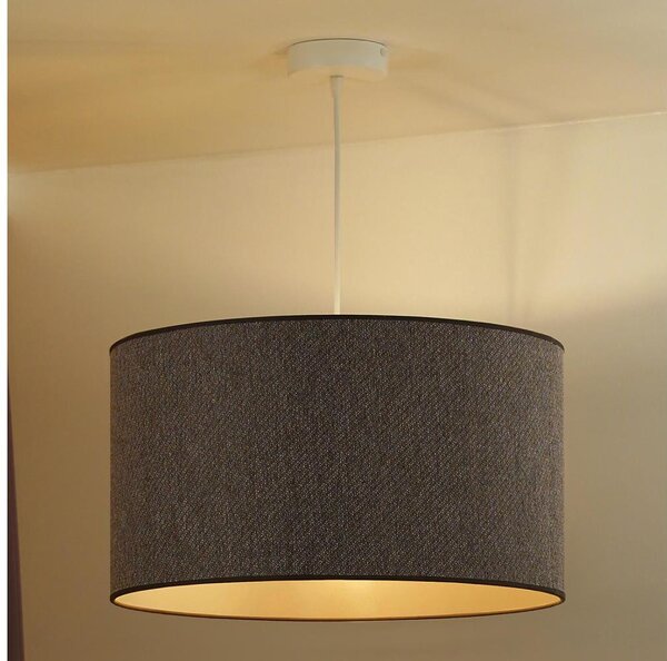 Duolla - Luster na lanku ROLLER ECO RECYCLING 1xE27/15W/230V pr. 45 cm hnedá