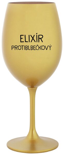 Zlatý pohár na víno 350 ml - ELIXÍR PROTIBLBEČKOVÝ