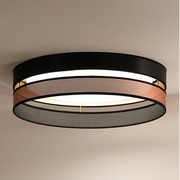 Duolla-LED Stropné svietidlo ROLLER DUO SHINY LED/24W/230V pr. 45 cm čierna/medená