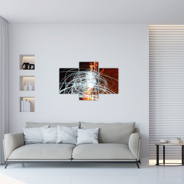 Obraz svetelných vĺn (90x60 cm)