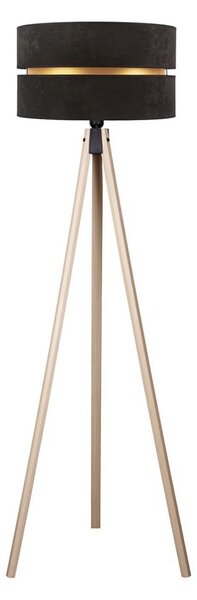Duolla - Stojacia lampa DUO 1xE27/60W/230V pr. 44 cm čierna/béžová